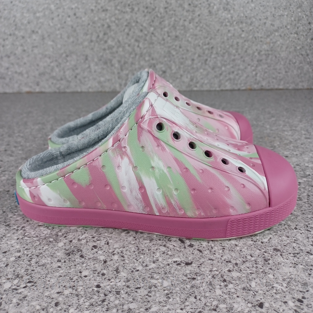 NATIVE Shoes Pink Kids Toddler Jefferson French Terry Slip-On Shoes - Picture 5 of 11